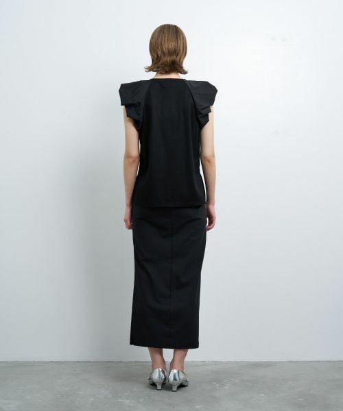 LANVIN en Bleu / ランバン オン ブルー カットソー | パフショルダーコンビカットソー | 詳細9