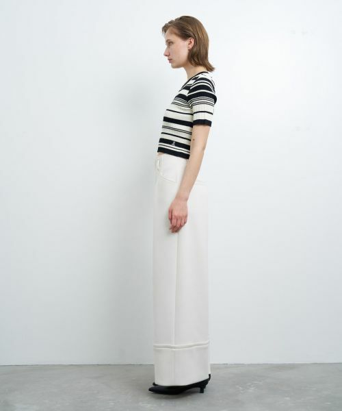 LANVIN en Bleu / ランバン オン ブルー ニット・セーター | ボーダーハーフスリーブニット | 詳細3