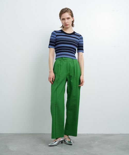 LANVIN en Bleu / ランバン オン ブルー ニット・セーター | ボーダーハーフスリーブニット | 詳細6