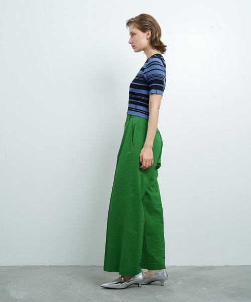 LANVIN en Bleu / ランバン オン ブルー ニット・セーター | ボーダーハーフスリーブニット | 詳細7