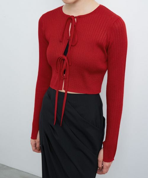 LANVIN en Bleu / ランバン オン ブルー カーディガン・ボレロ | フロントリボンカーディガン | 詳細18