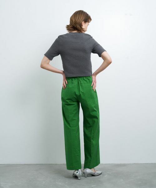 LANVIN en Bleu / ランバン オン ブルー ニット・セーター | ウェーブジャカードハーフスリーブニット | 詳細10