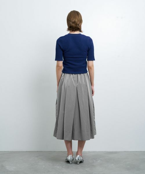 LANVIN en Bleu / ランバン オン ブルー ニット・セーター | ウェーブジャカードハーフスリーブニット | 詳細3