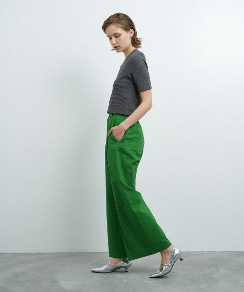 LANVIN en Bleu / ランバン オン ブルー ニット・セーター | ウェーブジャカードハーフスリーブニット | 詳細9