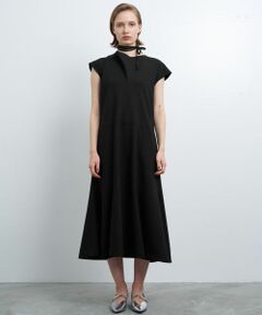 LANVIN en Bleu / ランバン オン ブルー ドレス | アムンゼンドレープネックフレアワンピース