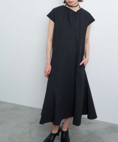 LANVIN en Bleu / ランバン オン ブルー ドレス | アムンゼンドレープネックフレアワンピース