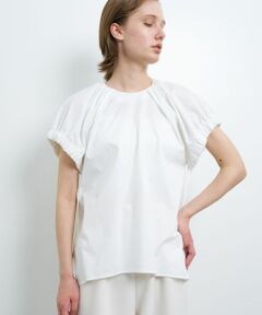 LANVIN en Bleu / ランバン オン ブルー Tシャツ | ギャザーネックドロストカットソー