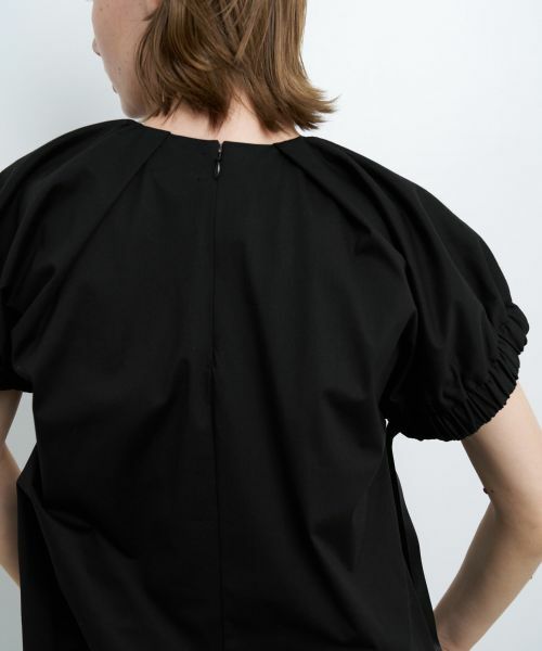 LANVIN en Bleu / ランバン オン ブルー Tシャツ | ギャザーネックドロストカットソー | 詳細12