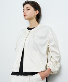 LANVIN en Bleu / ランバン オン ブルー テーラードジャケット | ギャザージップアップブルゾン