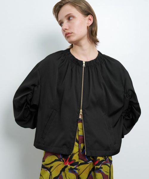 LANVIN en Bleu / ランバン オン ブルー テーラードジャケット | ギャザージップアップブルゾン | 詳細1