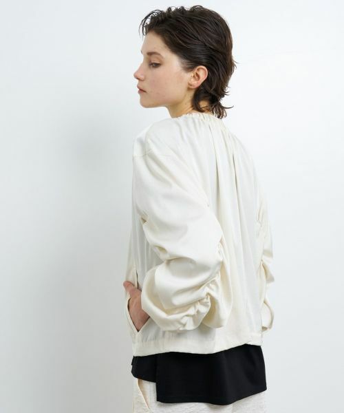 LANVIN en Bleu / ランバン オン ブルー テーラードジャケット | ギャザージップアップブルゾン | 詳細6