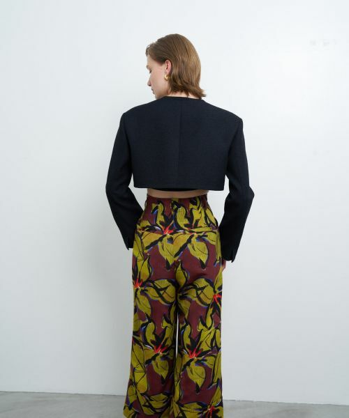 LANVIN en Bleu / ランバン オン ブルー テーラードジャケット | メランジツイードクロップドジャケット | 詳細15