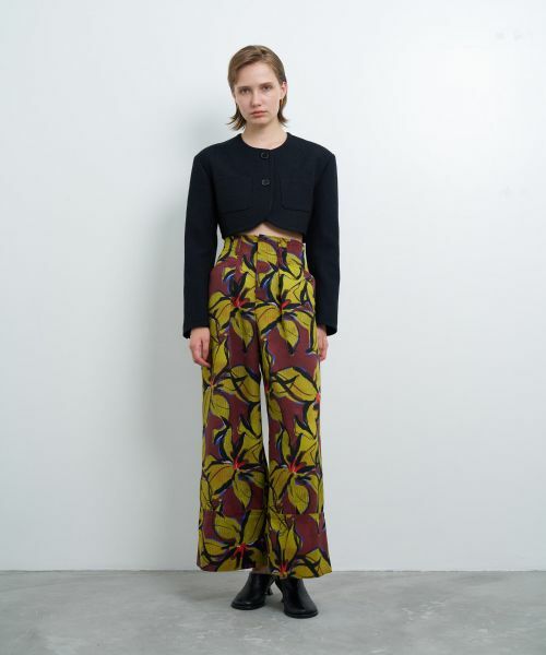 LANVIN en Bleu / ランバン オン ブルー テーラードジャケット | メランジツイードクロップドジャケット | 詳細16