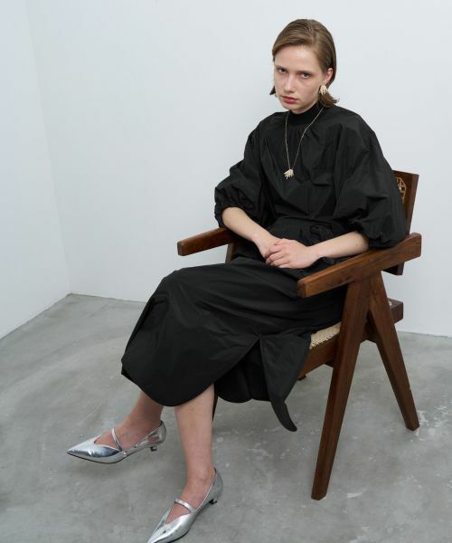 セール】 メモリータフタボリュームスリーブワンピース （ドレス