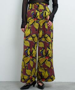 LANVIN en Bleu / ランバン オン ブルー その他パンツ | 【手洗い可能】Blue Amberプリントパンツ