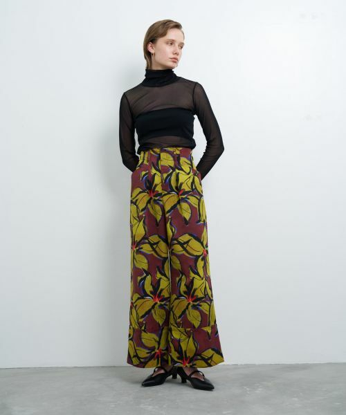 LANVIN en Bleu / ランバン オン ブルー その他パンツ | 【手洗い可能】Blue Amberプリントパンツ | 詳細1