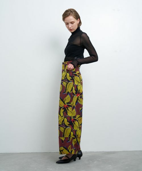 LANVIN en Bleu / ランバン オン ブルー その他パンツ | 【手洗い可能】Blue Amberプリントパンツ | 詳細2