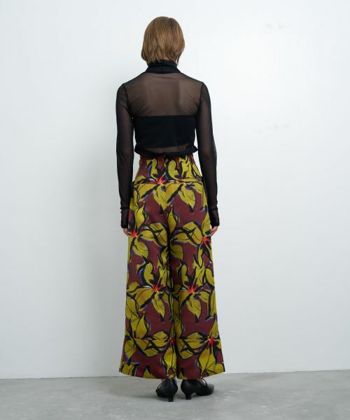 LANVIN en Bleu / ランバン オン ブルー その他パンツ | 【手洗い可能】Blue Amberプリントパンツ | 詳細3