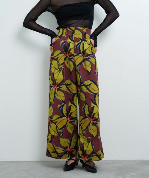 LANVIN en Bleu / ランバン オン ブルー その他パンツ | 【手洗い可能】Blue Amberプリントパンツ | 詳細4