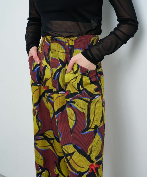 LANVIN en Bleu / ランバン オン ブルー その他パンツ | 【手洗い可能】Blue Amberプリントパンツ | 詳細7