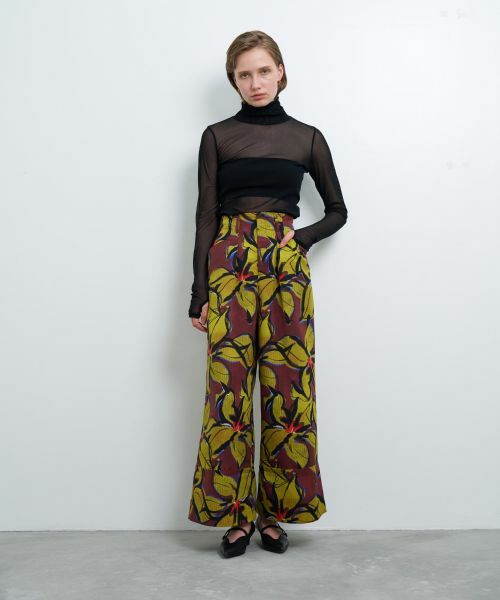 LANVIN en Bleu / ランバン オン ブルー その他パンツ | 【手洗い可能】Blue Amberプリントパンツ | 詳細8