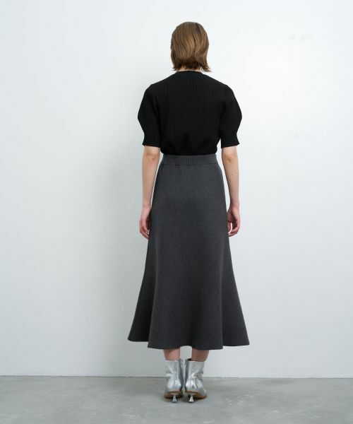 LANVIN en Bleu / ランバン オン ブルー ロング・マキシ丈スカート | ダブルフェイスニットスカート | 詳細3