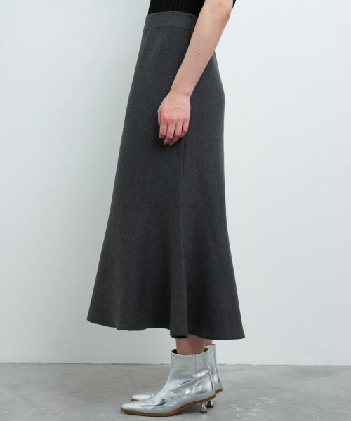 LANVIN en Bleu / ランバン オン ブルー ロング・マキシ丈スカート | ダブルフェイスニットスカート | 詳細4