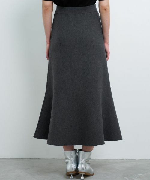 LANVIN en Bleu / ランバン オン ブルー ロング・マキシ丈スカート | ダブルフェイスニットスカート | 詳細5