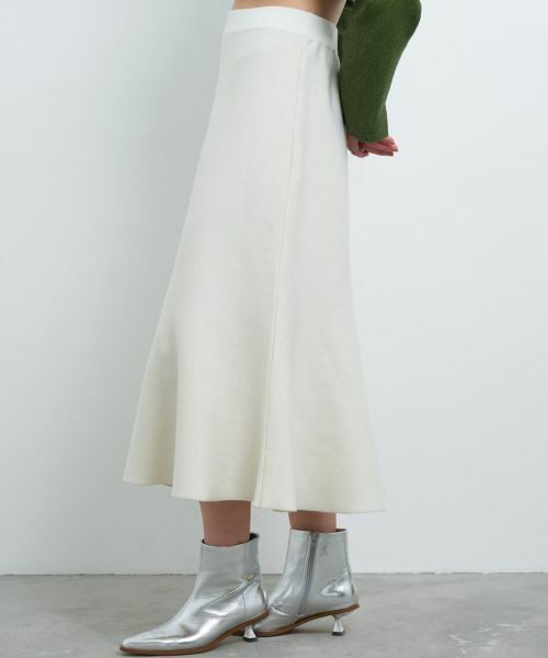 LANVIN en Bleu / ランバン オン ブルー ロング・マキシ丈スカート | ダブルフェイスニットスカート | 詳細6