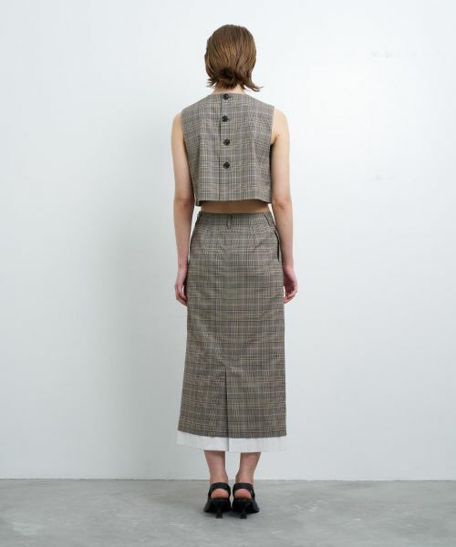 LANVIN en Bleu / ランバン オン ブルー シャツ・ブラウス | 尾州クラシックチェックショートベスト | 詳細10