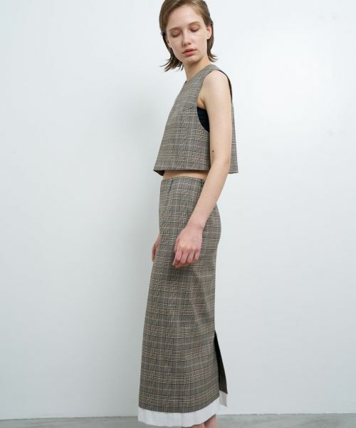 LANVIN en Bleu / ランバン オン ブルー シャツ・ブラウス | 尾州クラシックチェックショートベスト | 詳細12