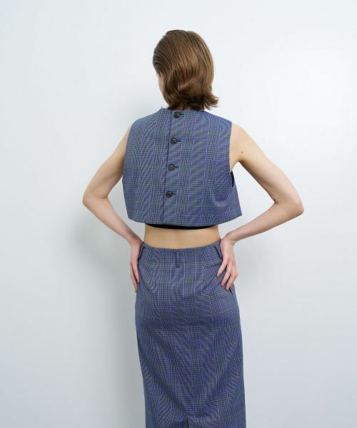 LANVIN en Bleu / ランバン オン ブルー シャツ・ブラウス | 尾州クラシックチェックショートベスト | 詳細5