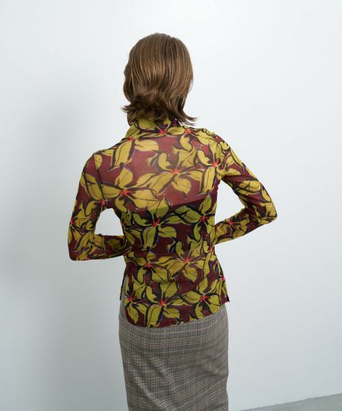 LANVIN en Bleu / ランバン オン ブルー Tシャツ | Blue Amberプリントカットソー | 詳細5