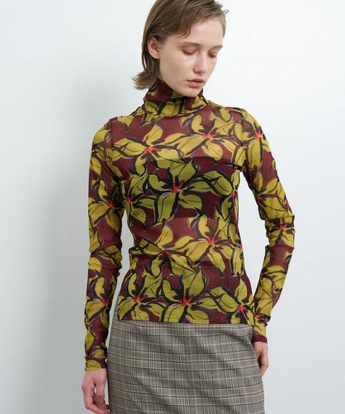 LANVIN en Bleu / ランバン オン ブルー Tシャツ | Blue Amberプリントカットソー | 詳細7