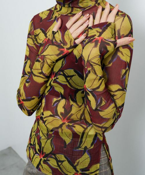 LANVIN en Bleu / ランバン オン ブルー Tシャツ | Blue Amberプリントカットソー | 詳細8