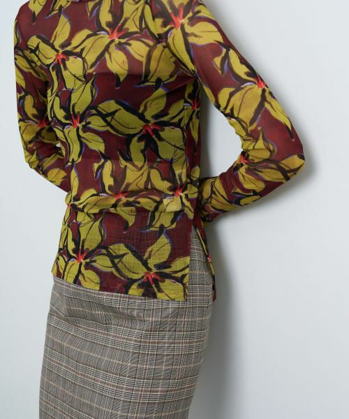 LANVIN en Bleu / ランバン オン ブルー Tシャツ | Blue Amberプリントカットソー | 詳細9