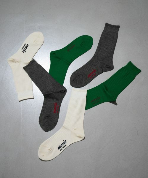 LANVIN en Bleu / ランバン オン ブルー ソックス | 針抜きロゴポイントソックス | 詳細1