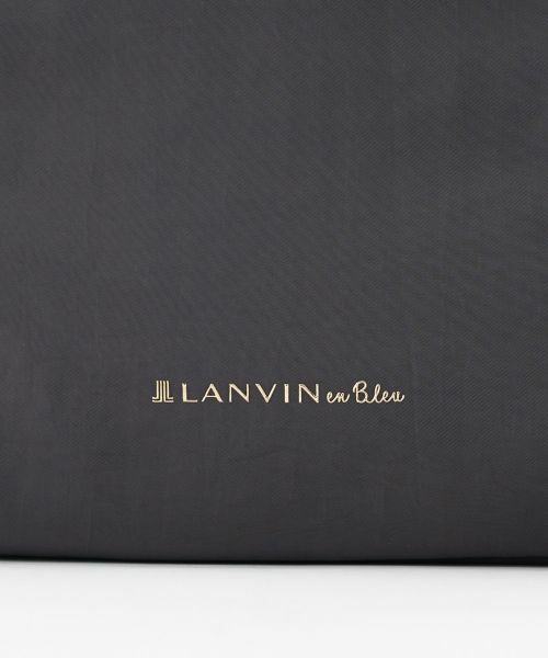 【美品】 LANVIN en Bleu ラムレザージャケット　フリル　ブラック ビッグカラータックブルゾン|LANVIN en Bleu | LANVIN en Bleu