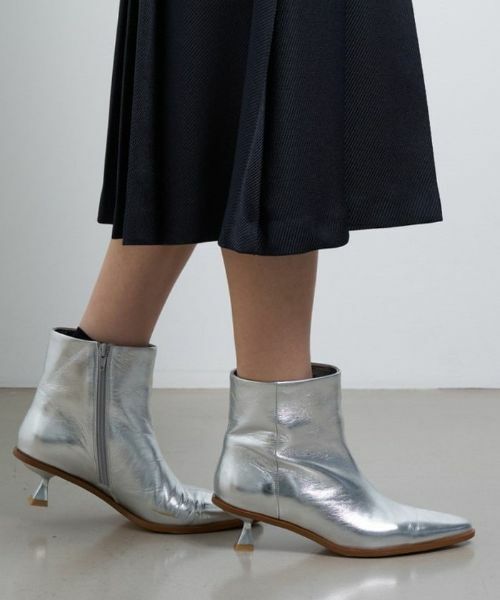 LANVIN en Bleu / ランバン オン ブルー その他小物 | ポインテッドショートブーツ | 詳細8