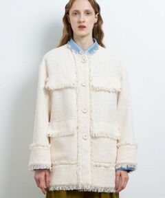 LANVIN en Bleu / ランバン オン ブルー テーラードジャケット | ファンシーツイードジャケット