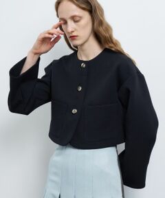 LANVIN en Bleu / ランバン オン ブルー テーラードジャケット | トリプルクロスロゴボタンジャケット