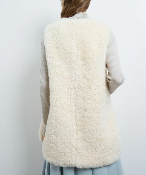 LANVIN en Bleu / ランバン オン ブルー テーラードジャケット | フェイクファーベスト | 詳細5