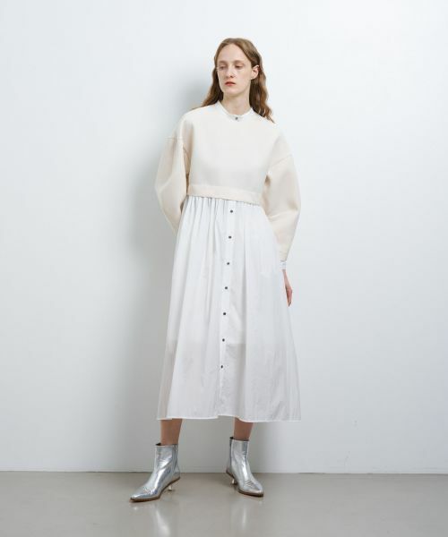 LANVIN en Bleu / ランバン オン ブルー ドレス | シャツスカートカットコンビワンピース | 詳細1