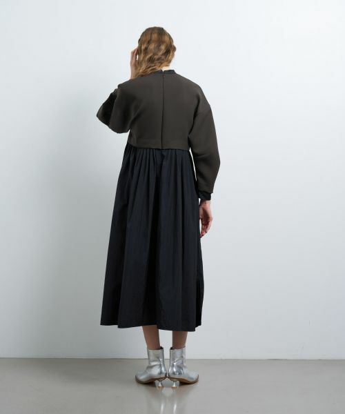 LANVIN en Bleu / ランバン オン ブルー ドレス | シャツスカートカットコンビワンピース | 詳細10