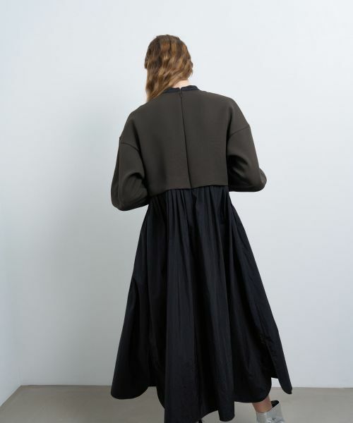 LANVIN en Bleu / ランバン オン ブルー ドレス | シャツスカートカットコンビワンピース | 詳細12