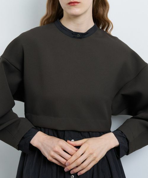 LANVIN en Bleu / ランバン オン ブルー ドレス | シャツスカートカットコンビワンピース | 詳細13