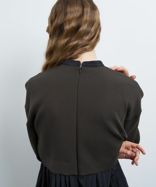 LANVIN en Bleu / ランバン オン ブルー ドレス | シャツスカートカットコンビワンピース | 詳細14