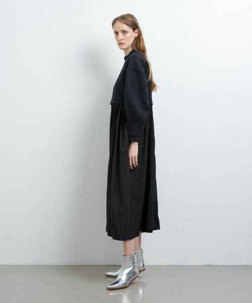 LANVIN en Bleu / ランバン オン ブルー ドレス | シャツスカートカットコンビワンピース | 詳細16
