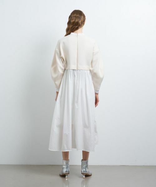 LANVIN en Bleu / ランバン オン ブルー ドレス | シャツスカートカットコンビワンピース | 詳細3