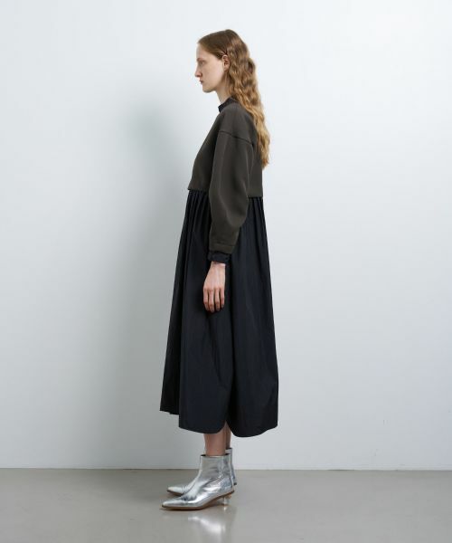 LANVIN en Bleu / ランバン オン ブルー ドレス | シャツスカートカットコンビワンピース | 詳細9